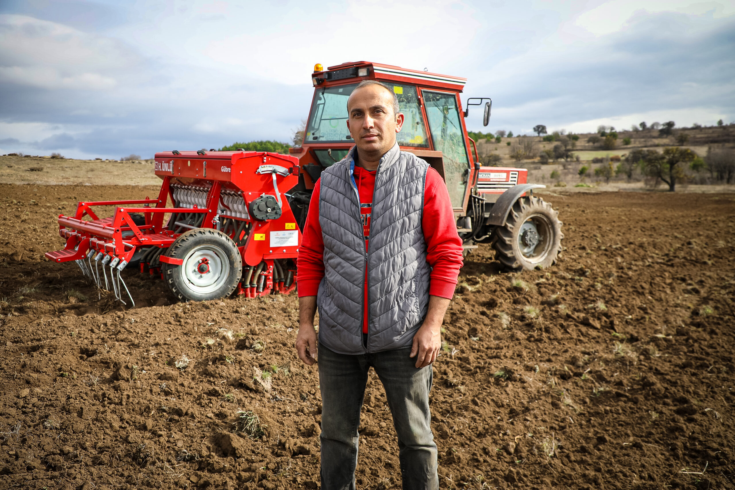 Emrah Muammer Özer’in tarım yaptığı araziden bir görüntü.