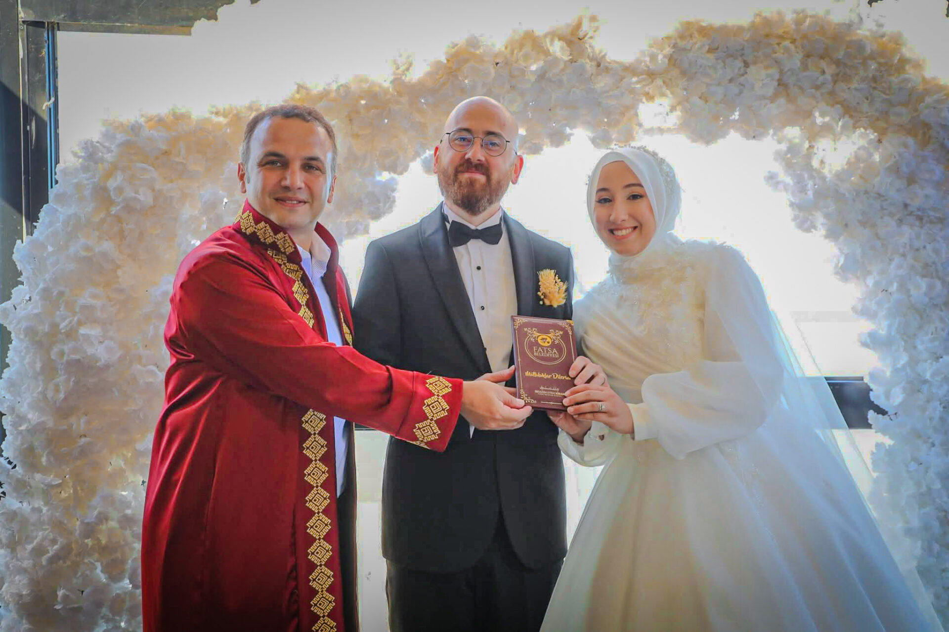 Fatsa Belediyesi Nikah Memurluğu’nda gerçekleştirilen nikah töreni