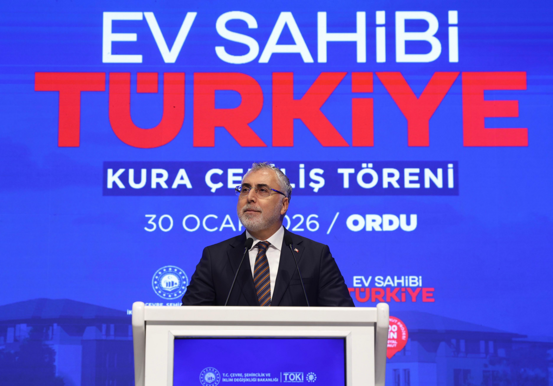 Bakan Vedat Işıkhan Ordu’da 500 bin konut projesi TOKİ kura çekimi